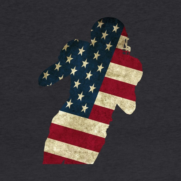 American Flag Gridiron Player by shellysom91